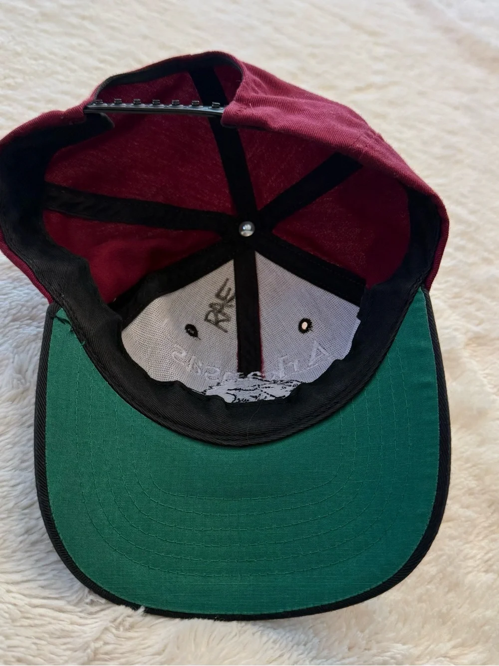 Arkansas Razorbacks Embroidered Maroon and Black Cap